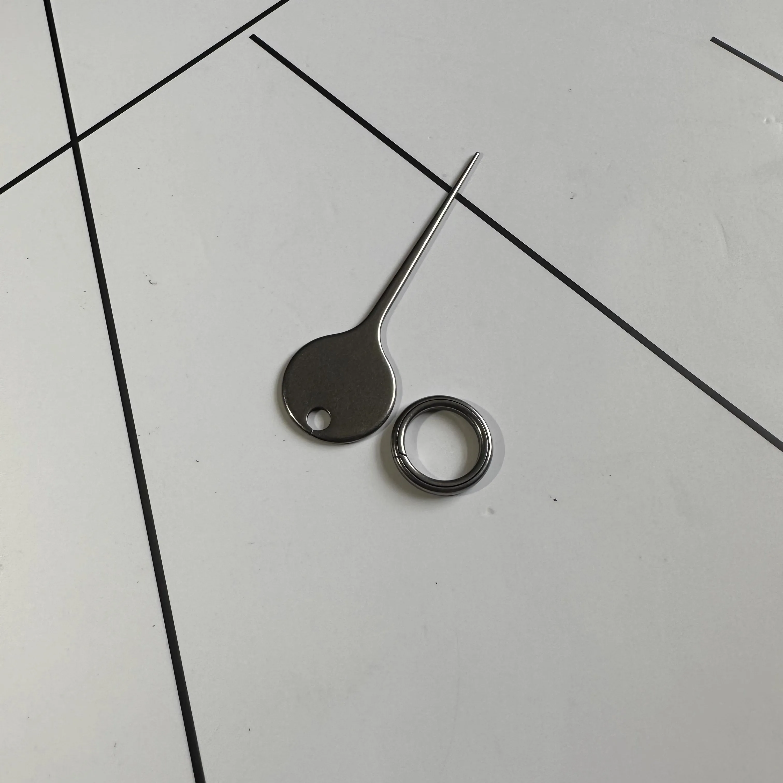 Titanium mobile phone card removal pin portable multifunctional creative sim card tool