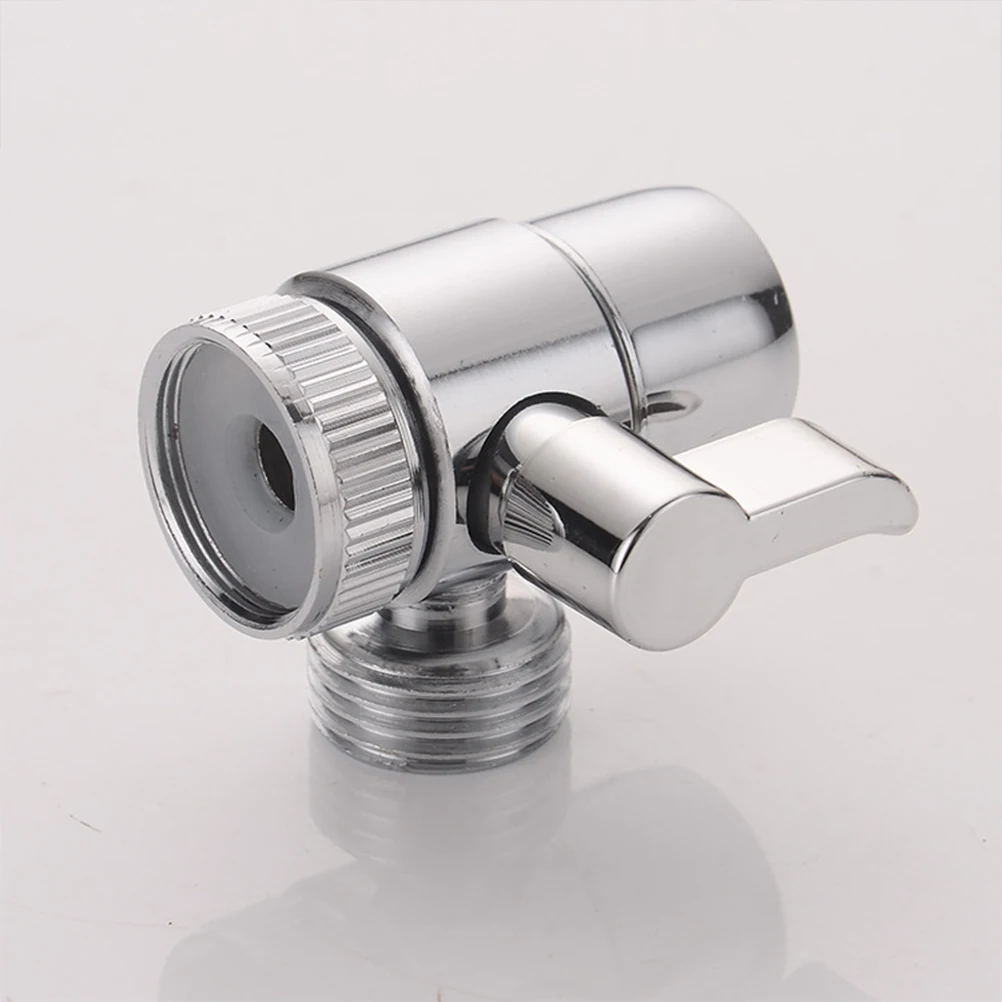 

Shower Diverter Valve 1/2 Inch Single Arm Mount Chrome Finish Copper Material Durability Practical Usage Shower Arm Connector