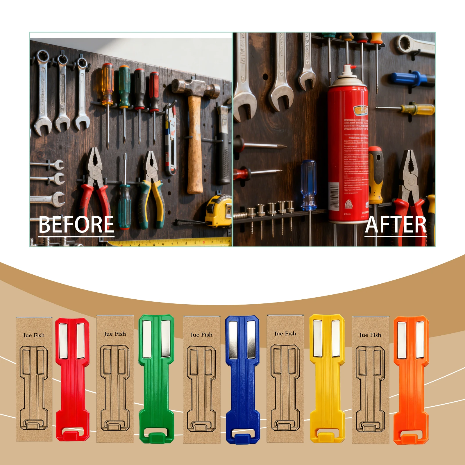 

Magnetic Aerosol Can Holder Portable Wall Mount Storage Rack Garage Toolbox Universal Organizer Strong Magnet Space Saving