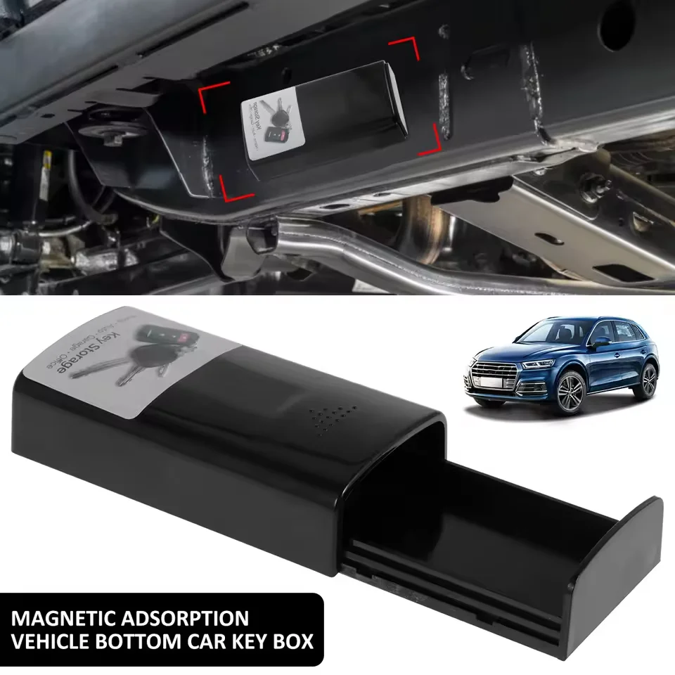 Creative Magnetic Key Safe Box Portable Car Key Holder Storage Case Waterproof Outdoor Hidden Key Secret Box for Car Home Travel