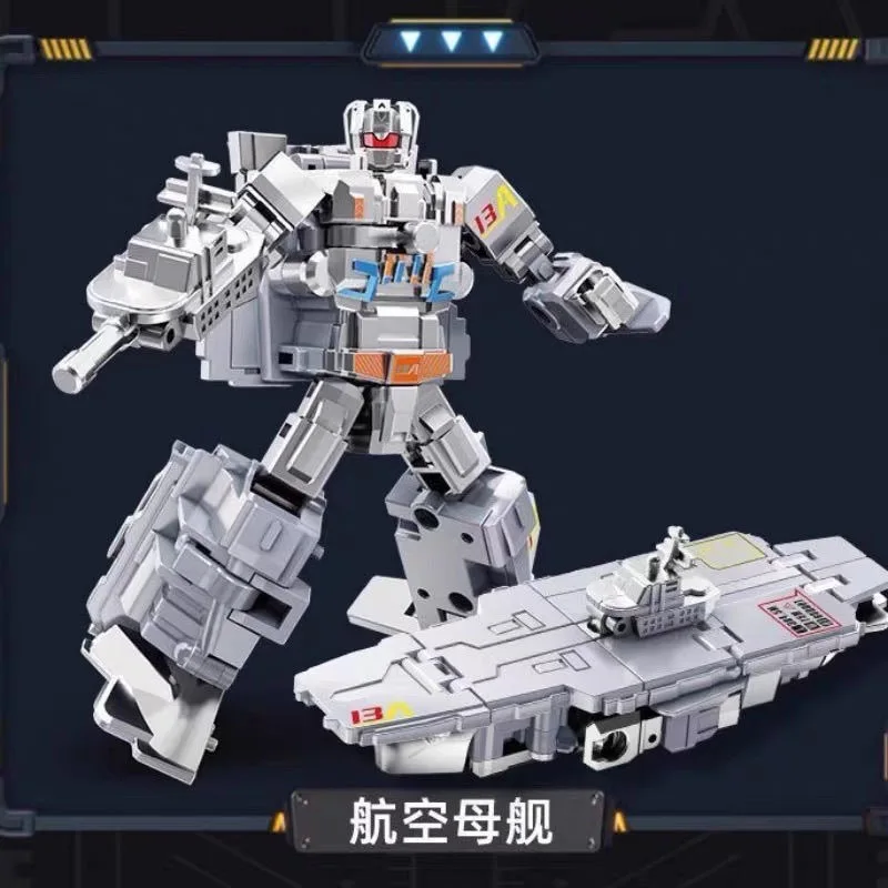 في المخزون التحول لعبة فرقة خزان الطائرات سفينة حربية فريق نموذج عمل أرقام تمثال نموذج روبوت جمع اللعب الهدايا