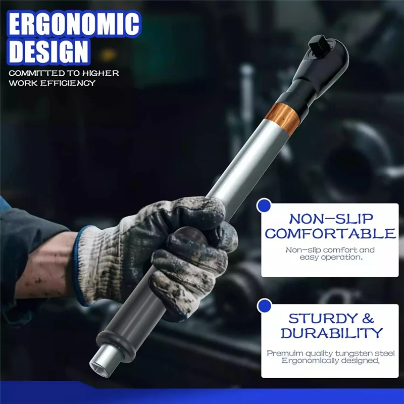 

Hot Sale-Impact Wrench Extender, 1/2" Drive Chain-High Torque Extension Wrench For Electric Drills