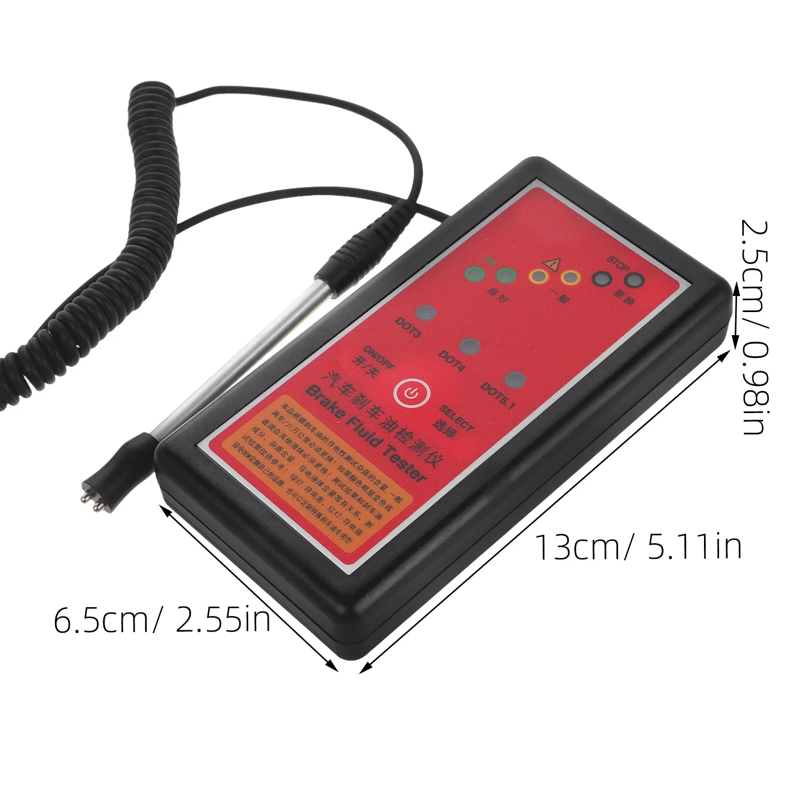 Stylo testeur d'humidité de liquide de frein, conception multifonctionnelle pour divers véhicules, empêche les pannes de freinage, testeur d'huile moteur