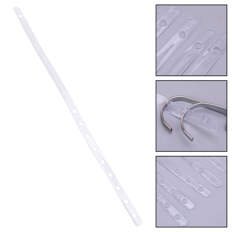 5Pcs Transparent Display Hanger Connector Strips Display Stable For Clothes Rack