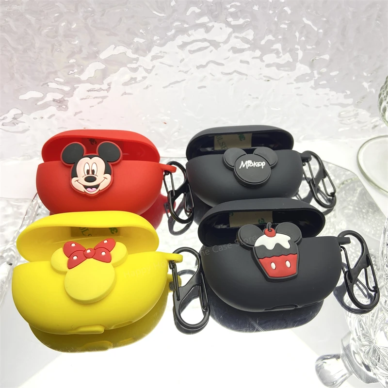 Disney Cute Mickey Minnie Earphone Protective Case For Huawei FreeBuds Pro 3 Bluetooth Headphone Silicone Soft Headset Cover