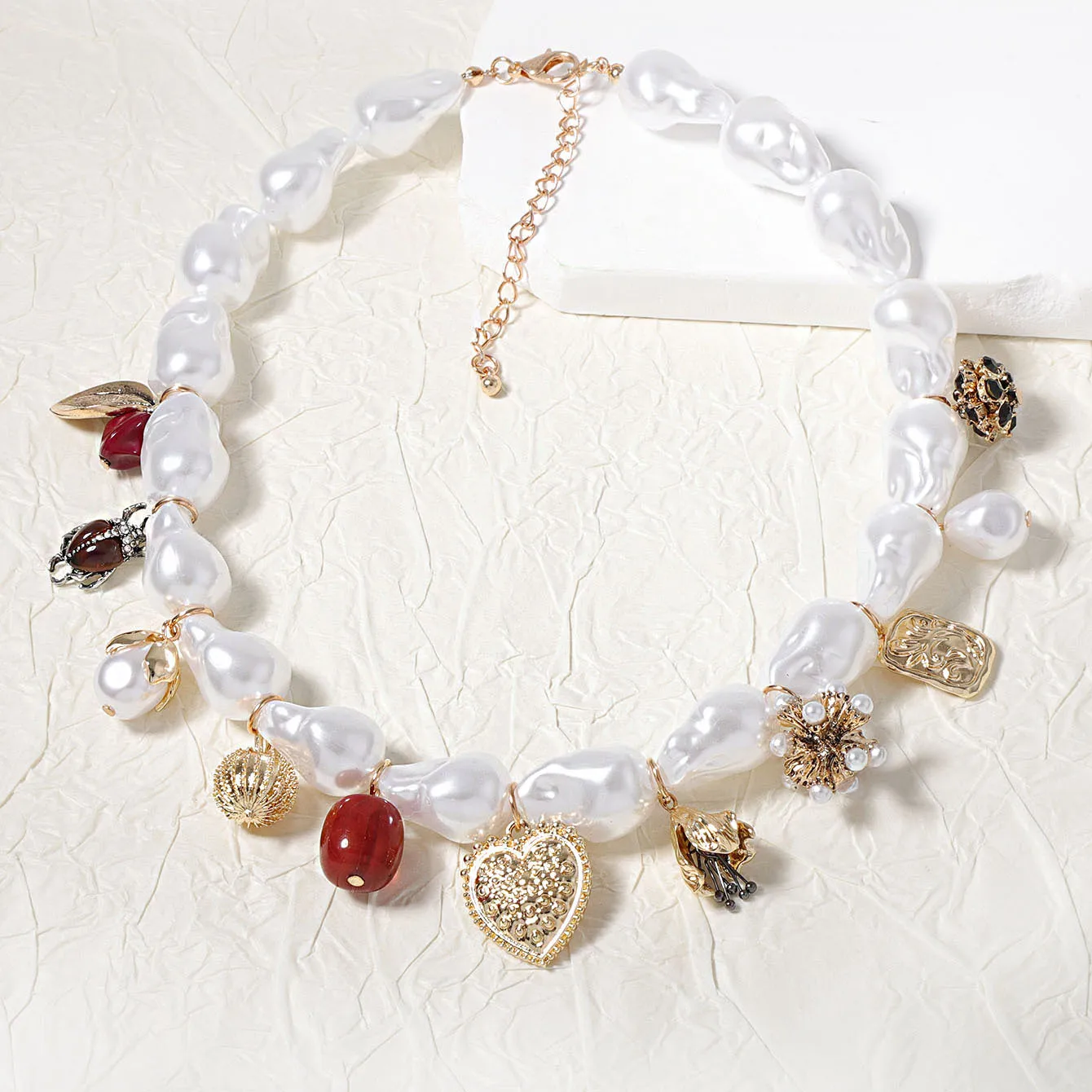 

ZAA Fashion Imitation Pearls Choker Necklace for Women Banquet Party Jewelry Neck Accessories