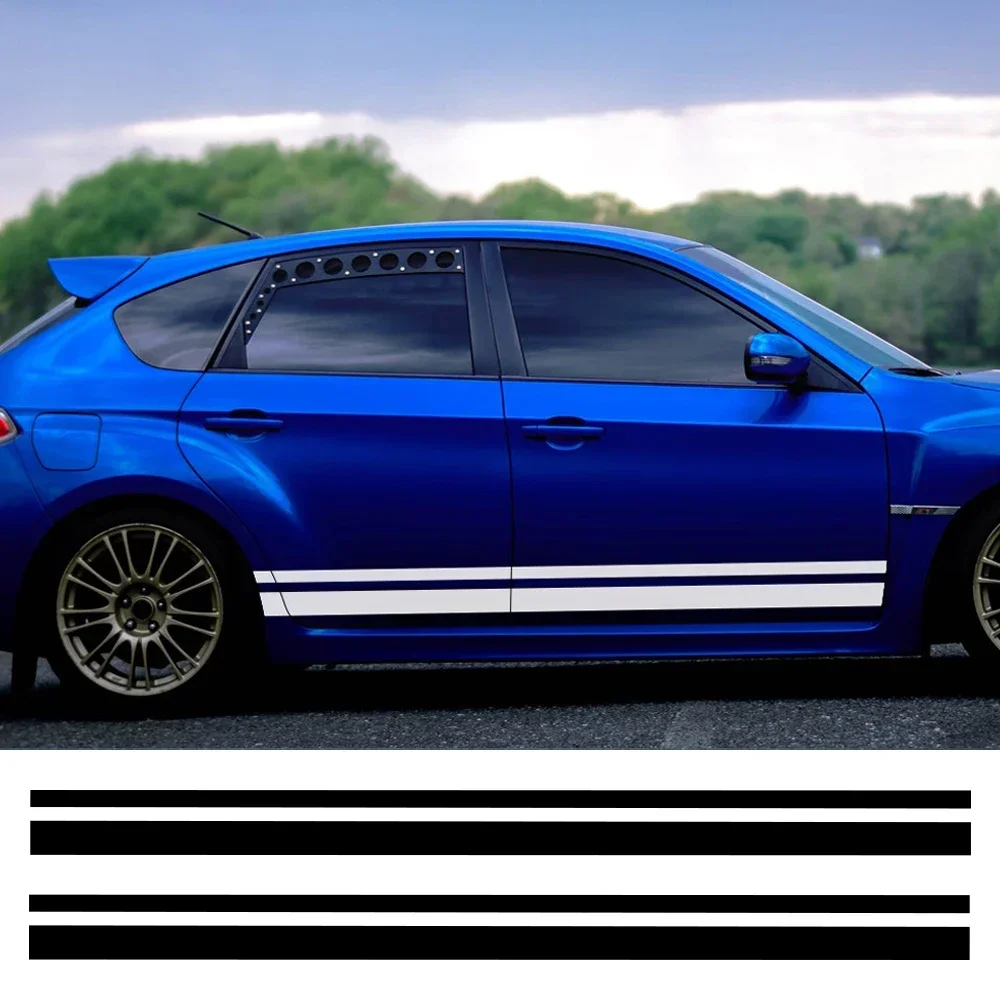 

Fit For All Models Car Both Side Door Long Stripe PVC Stickers Vinyl Film Decals Body Decoration Auto Tuning Styling Accessories