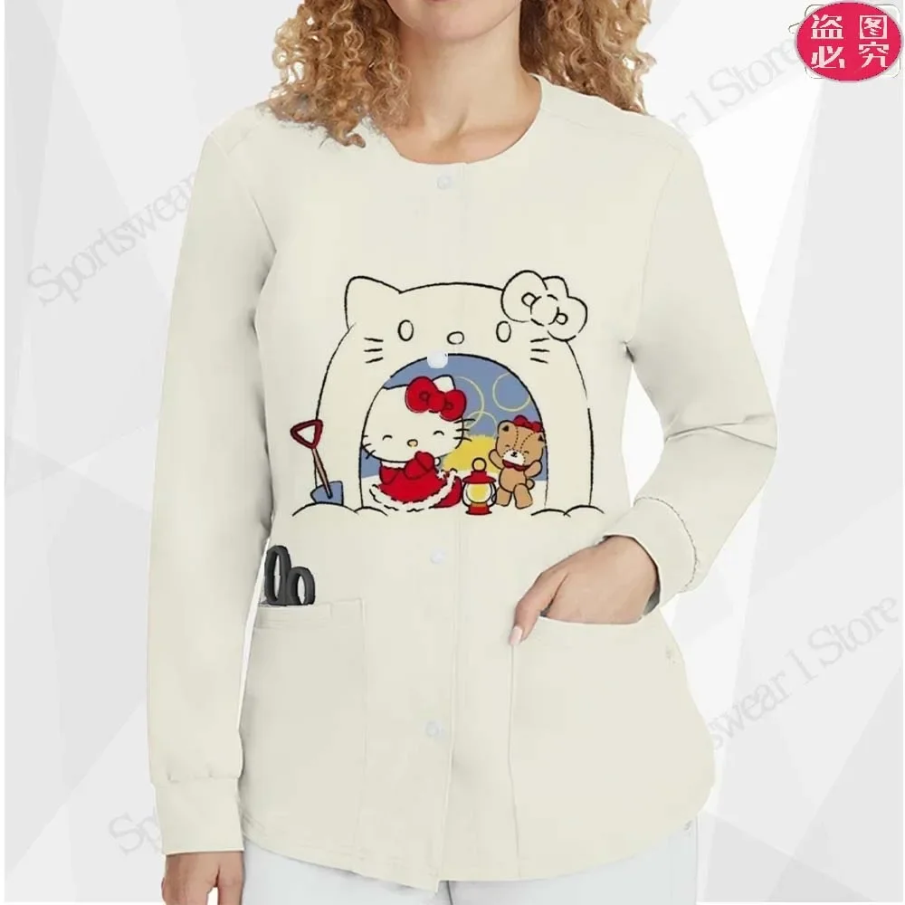 

Nurse Uniform Winter Jackets for Women 2023 Korean Style Fashion Autumn Jacket Free Shipping Luxury Designer Clothing Women Tops