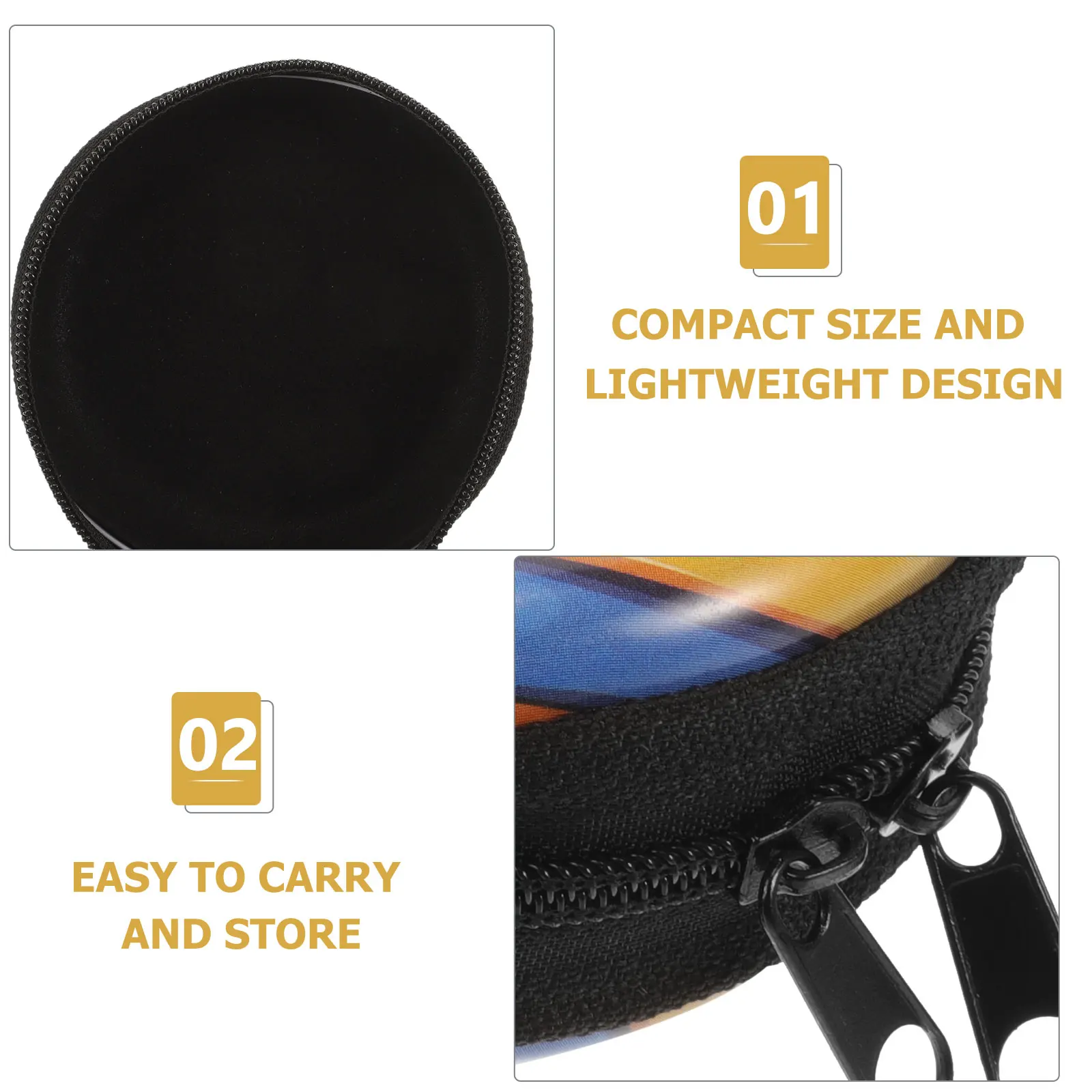 

3pcs Ball Pattern Tinplate Coin Bags Zipper Storage Pouches For Keys Coins Lightweight Metal Change Purse Cookie Tin Gift
