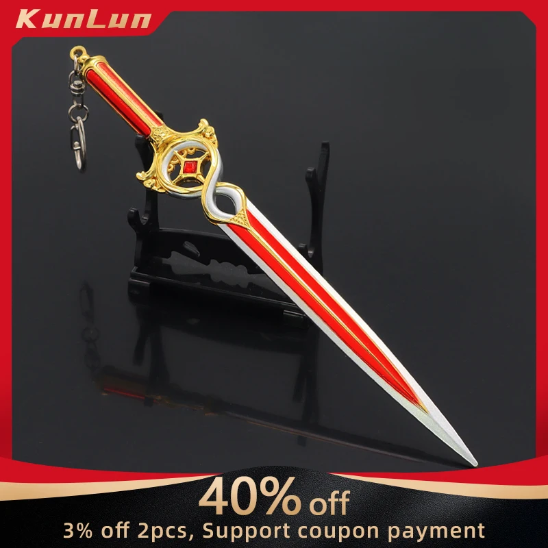 

22cm Baldur's Gate Game Peripherals Crimson Cunning Full Metal Weapon Model Collectible Desk Ornaments Birthday Gift for Boy Toy