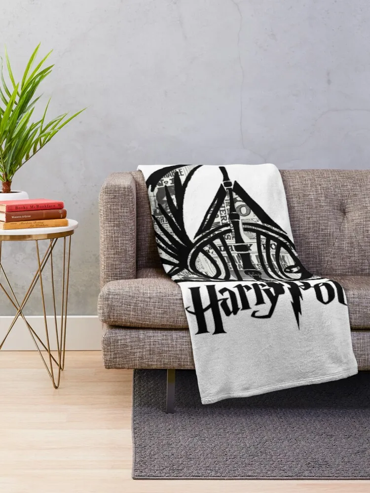 Deathly Hallows Throw Blanket manga Luxury Designer Moving Blankets