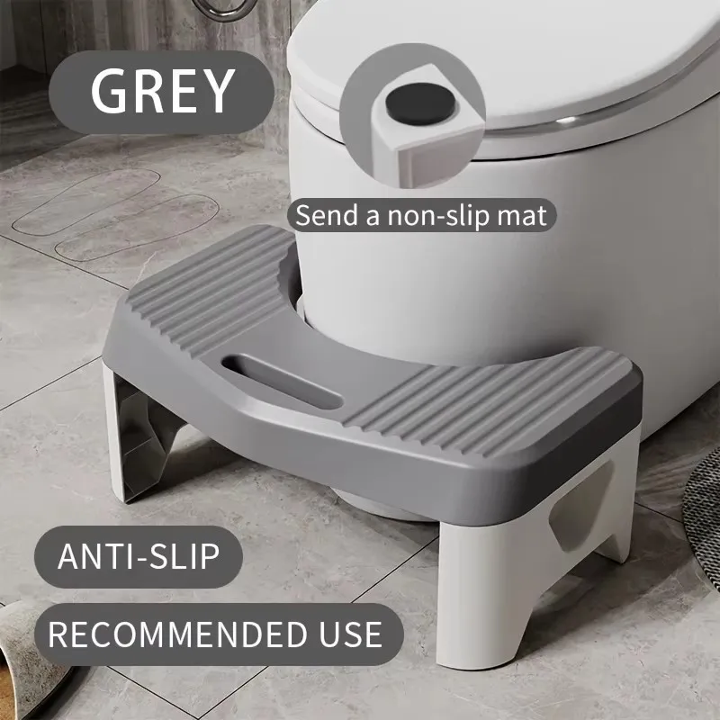 Bequemer Hocker für die Toilette, der beim Hocken bequem ist, mit ergonomischem Design für Kinder, Erwachsene und Schwangere. – Detail 11