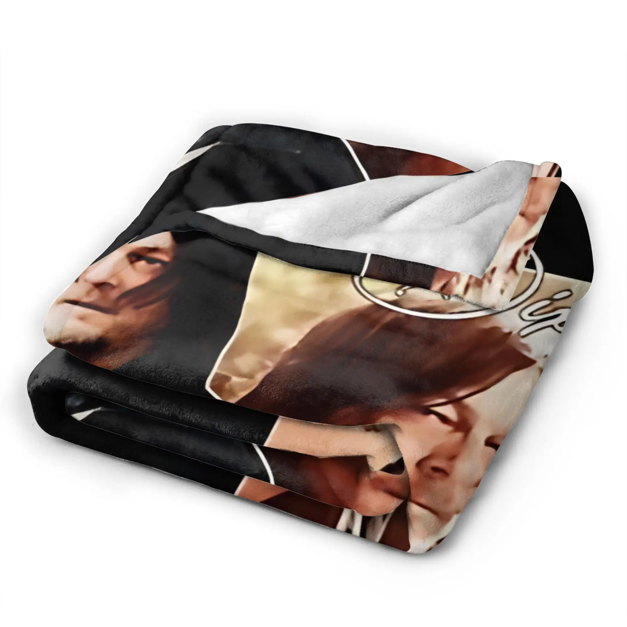 Daryl Dixon Bootleg Vintage  The Walking Dead Flannel Blankets Winter  Super Soft Bedding Throws for Boy Girl Bedspread Sofa Bed - view 2
