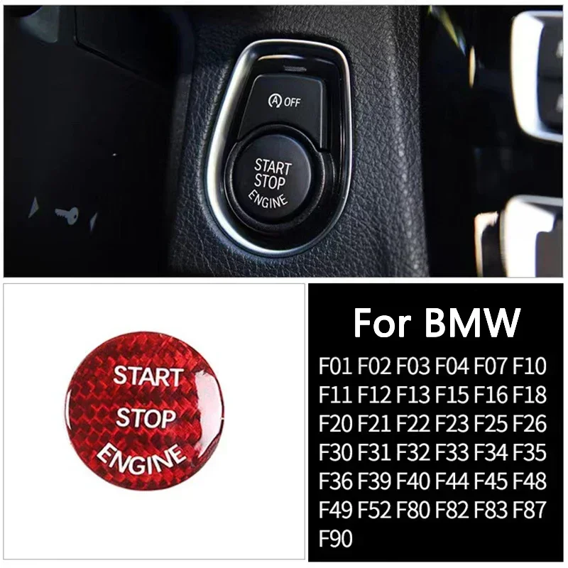 One-Click Start Decoration Stickers Start Up Engine Button Decal For BMW F30 F10 F20 F15 F21 F32 F36 G30 F02 F11 F15 F13 F30 F31
