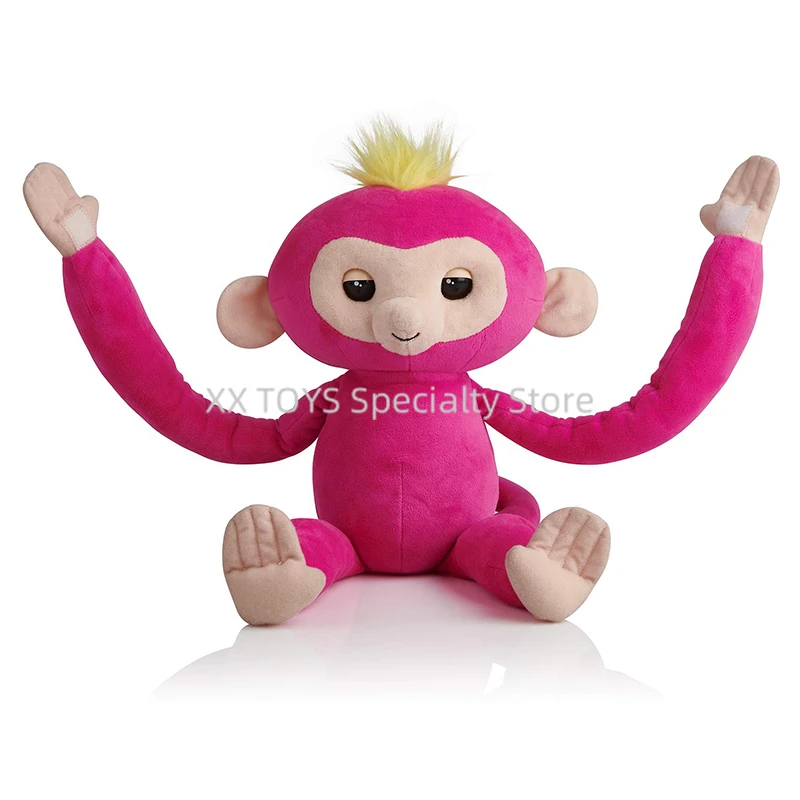 Fingerlings HUGS Bella Advanced Interactive Plush Baby Monkey Pet Fun Cuddleable Plush Toy with Sound Effects Kid Birthday Gifts