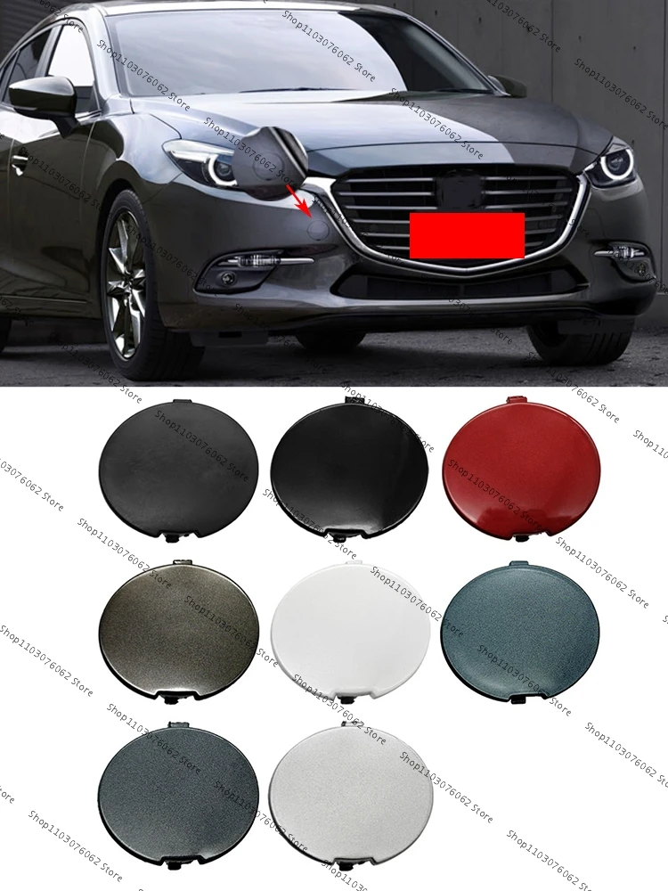 For Mazda 3 Axela 2017 2018 Car Front Bumper Tow Hook Cover Cap Trailer Hauling Eye Lid  B63B50A11BB