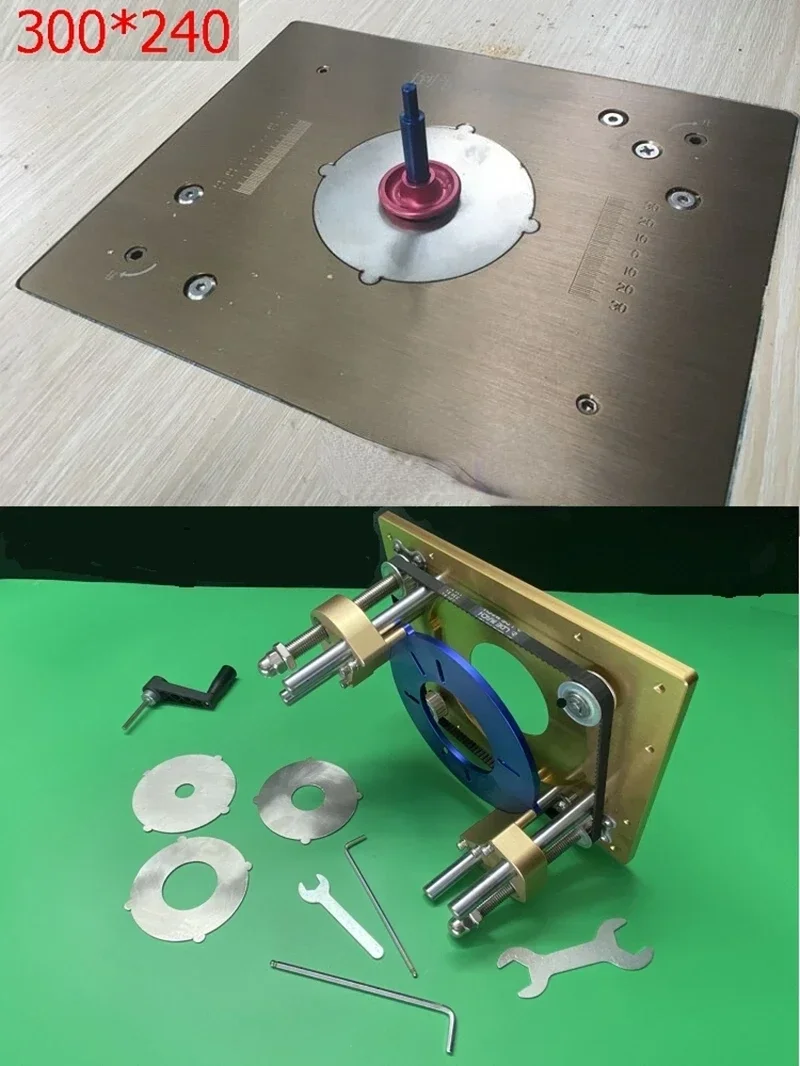 

Inverted plate synchronous belt lift table engraving machine furniture tenoning profiling milling groove woodworking