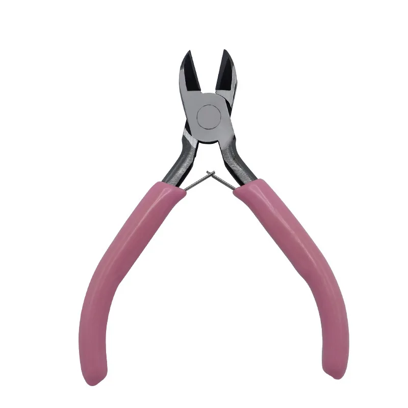 مجموعة كماشة يدوية الصنع للمجوهرات متعددة الوظائف - كماشة صغيرة مائلة بنقطة أنف مستديرة للصياغة #5