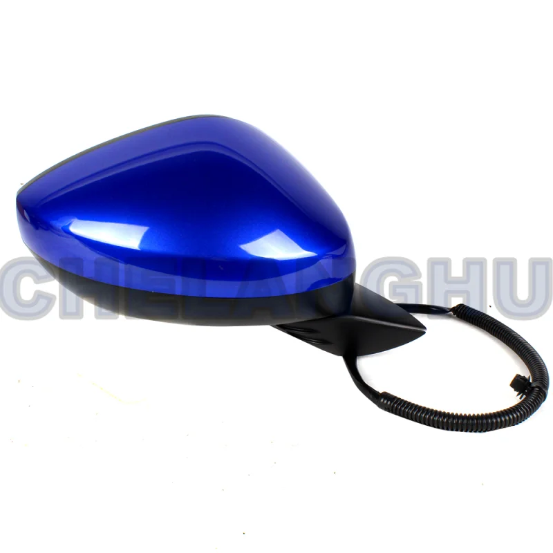 Mirror Assembly For Honda Civic 2022 2023 US version Right Side 7 Pins Blue Painted Heated Power Adjust Blind Spot Turn Light