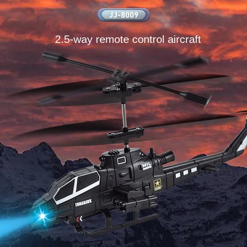 

New 2.5CH RC Helicopter USB Rechargeable RC Aircraft Kids Toys with Light Drop Resistant