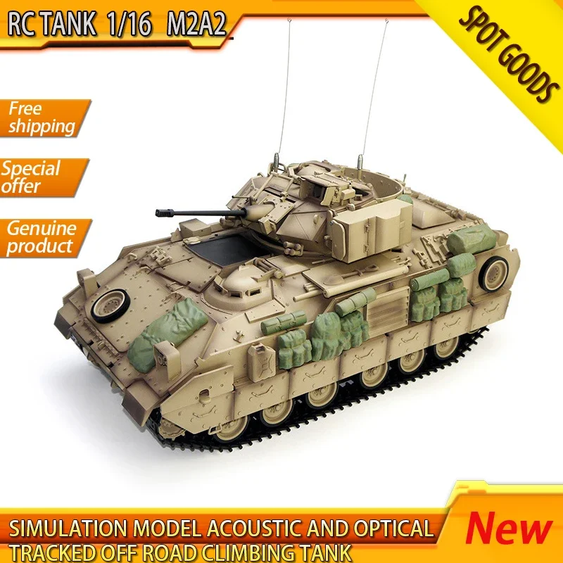 

Tank 1/16 M2a2 Infantry 2.4g Smoke Rc Car Simulation Model Acoustic And Optical Tracked Off Road Climbing Birthday Gifts Toys