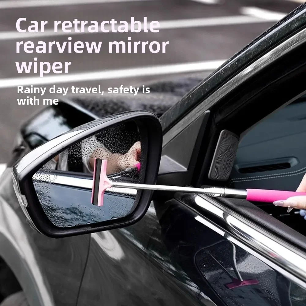 Window Squeegee for Car Windshield Telescopic Cleaner Wiper Retractable Rearview Wipers Truck Vehicle SUV Sedan Outdoor WORLDKPI