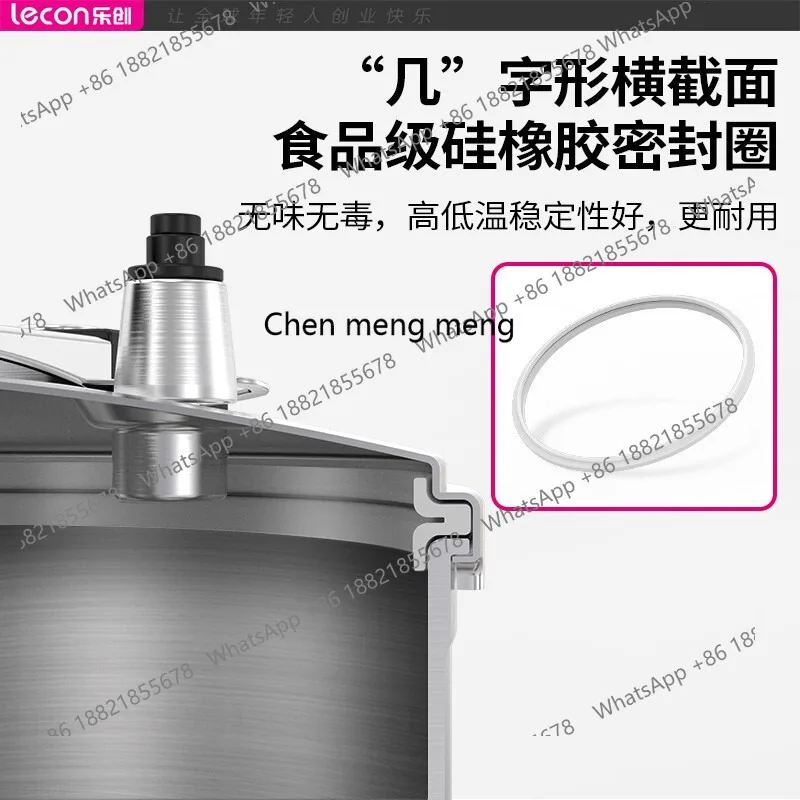 Panela de pressão comercial de bandeja 304 panela de pressão externa de alta altitude em aço inoxidável para gás