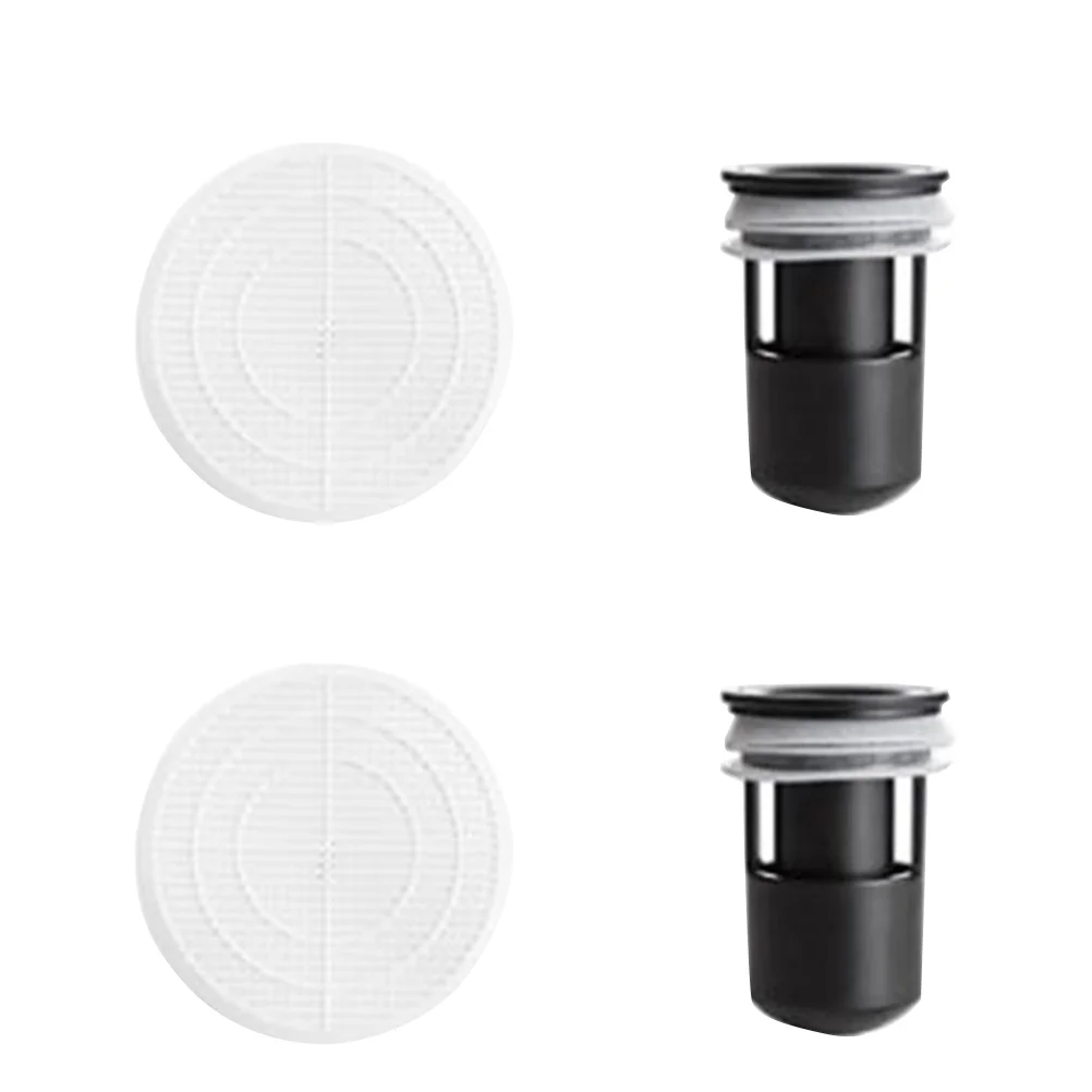 

2PCS Floor Strainer Core Shower Drain Cover Bathroom Hair Catcher Stopper with 2PCS Filter Net for Home Hotel (Black)