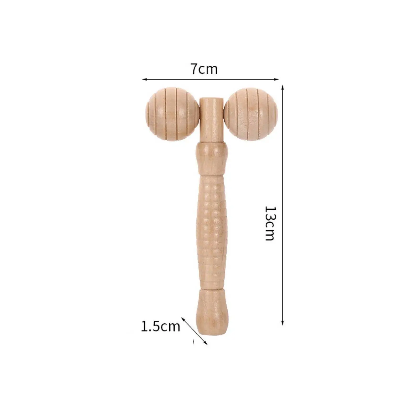 Wood Therapy Massage Roller for Fascia Release Muscle Relaxation Home Gym Travel Accessory