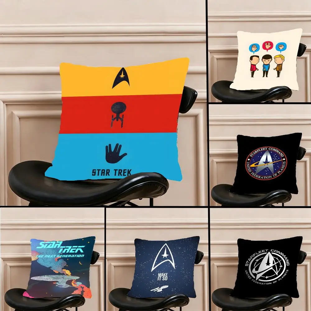 Series Sci-Fi Star Trek Cushion Cover Warm coral fleece Cute kawaii plush Kawaii mascot throw