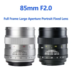 85mm F2.0 Full Frame Portrait Manual Fixed Focus Micro SLR Camera Large Aperture Portrait Lens