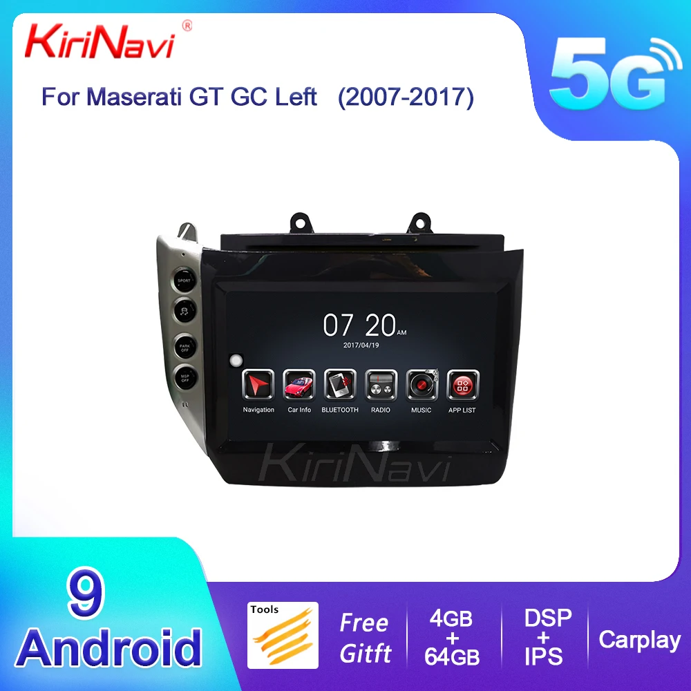 

KiriNavi Android Car Radio DVD Multimedia Player For Maserati GT GC GranTurismo 2007-2017 Auto GPS Navigation Stereo Autoradio