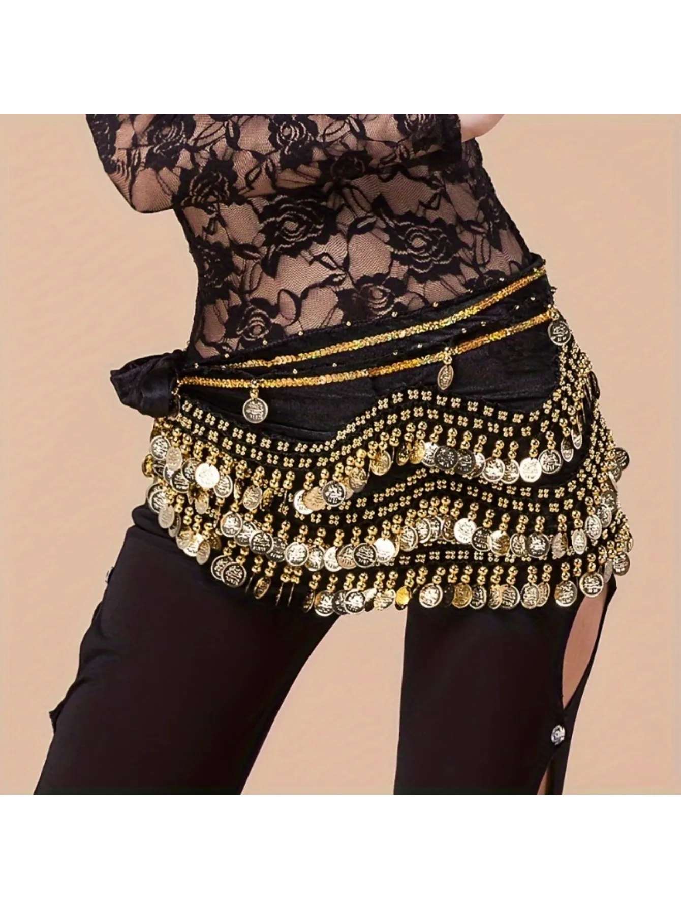 Lady's Waist chain、Belly Dance Hip Scarf、body chain、Belts' chains、Decorative belt、Dance belt、Fringe Waist Chain view 6