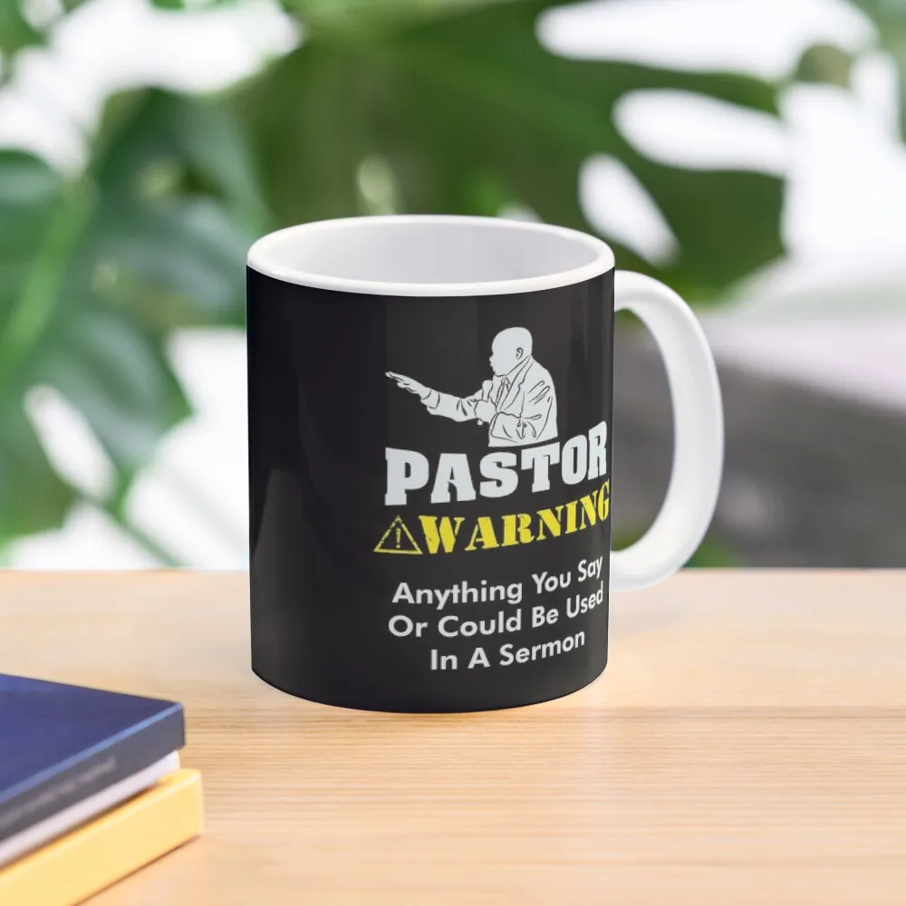 Pastor Warning Funny Gift Coffee Mug Cups For Funnys Mug