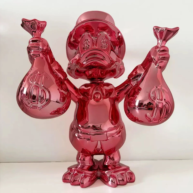 

Фигурки аниме Диснея, сумка для денег, модель Дональда Дака, фигурка, скульптура из смолы, декор для гостиной, рабочего стола, игрушки Диснея для детей, подарок