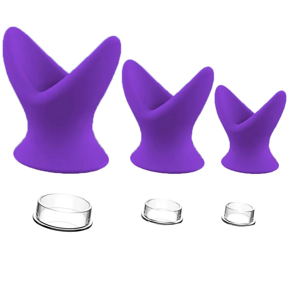 Soft Silicone Hollow Anal Plug, Stretchy Open Tunnel Butt Plug Dilator for Anal Training Stretching Enema Play, Comfortable Base view 5