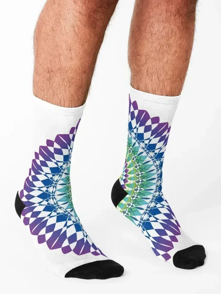 Rainbow Mandala Socks set New year's happy sports stockings Socks Ladies Men's