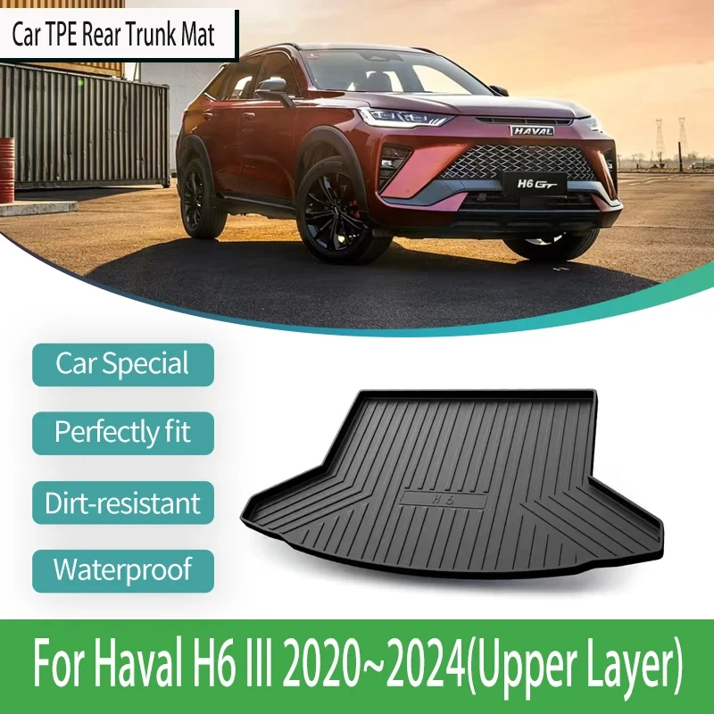 

Car Rear Trunk Mats For Great Wall Haval H6 III MK3 2020 2021 2022 2023 2024 Car Trunk Storage Pads Carpets Mud Auto Accessories