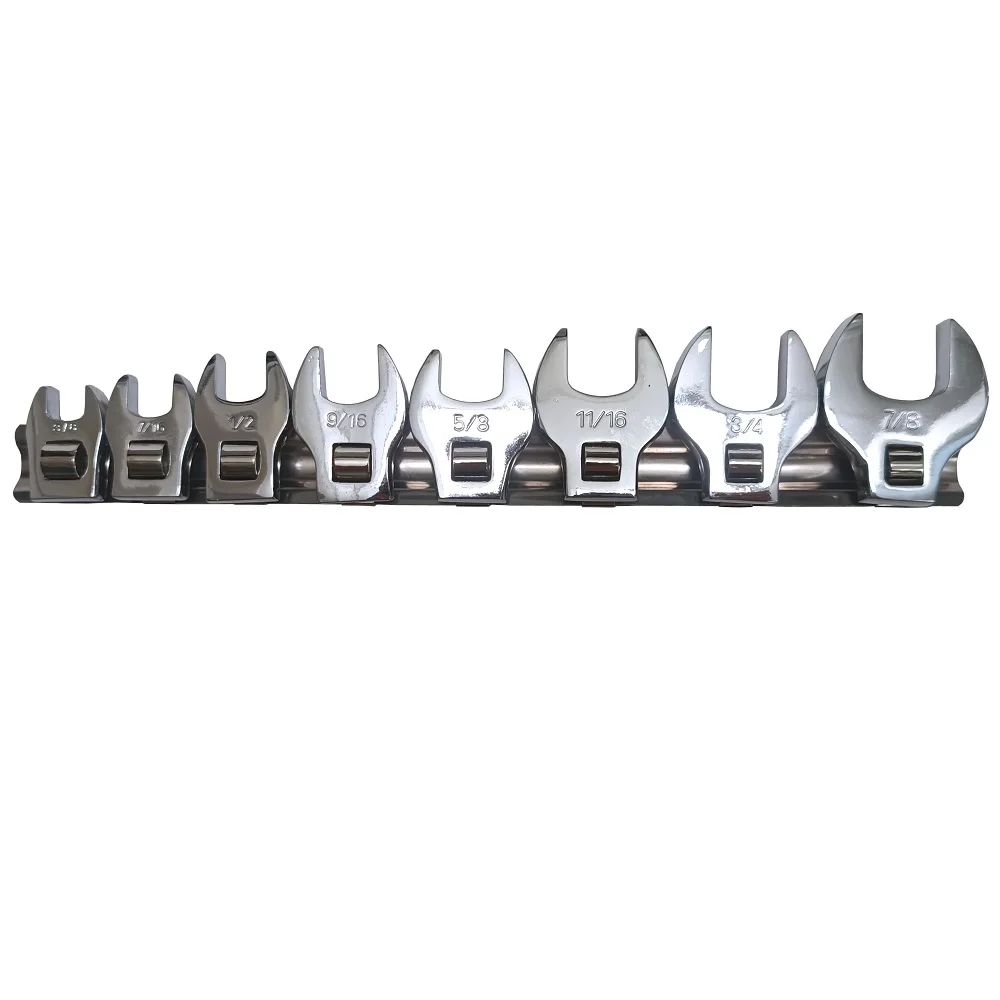 Drive Crow Foot Wrench Grupo Sae Cromado Pcs