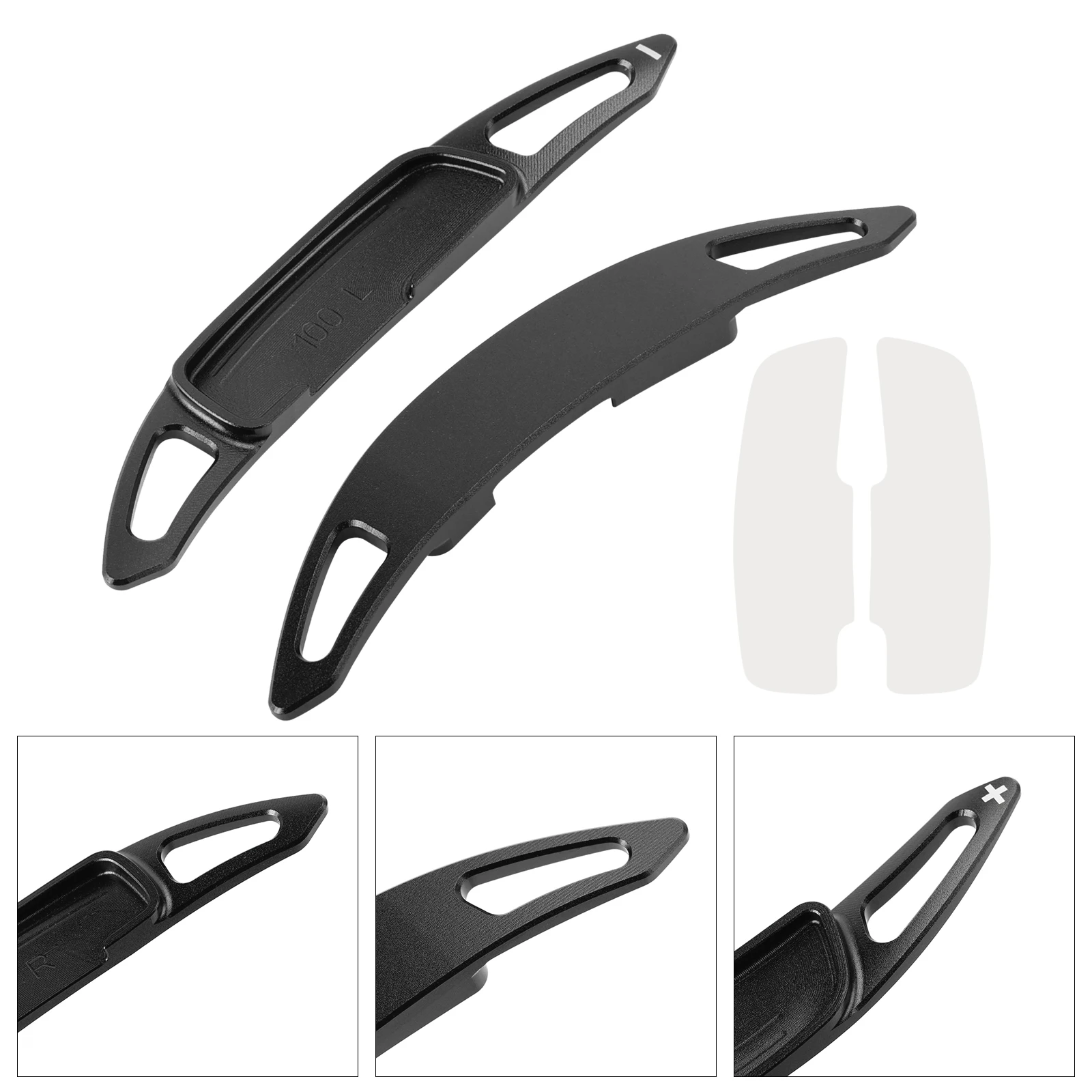 Picture 6: Areyourshop Steering Wheel Paddle Shifter Extension for Renault Clio Captur Aluminium