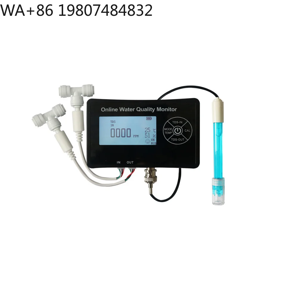 5-in-1 Online Aquarium Water Quality Detector PH TDS EC Temp Humidity Real-time Digital ing Test Instrument