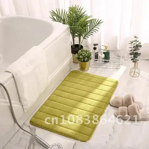 

Home Modern Simple Non-slip Floor Mats 60x40cm Quick Drying Bathroom Carpet Super Absorbent Bath Mat Oil-proof Kitchen