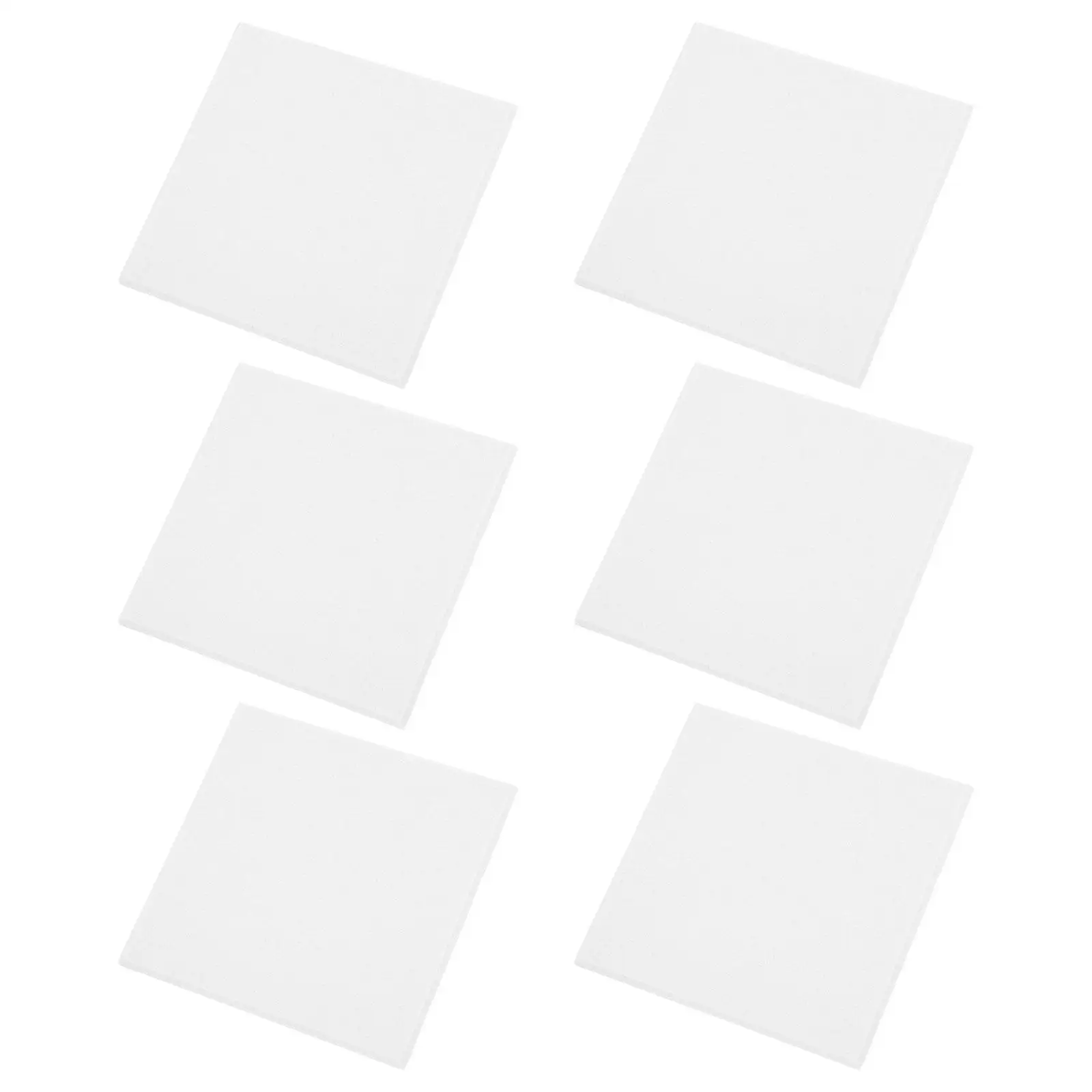 

6 Pcs Felt Message Board 30x30cm White Cork Bulletin Acoustic Panels Photo Wall Kids Decor Sound Insulation Foam Tiles