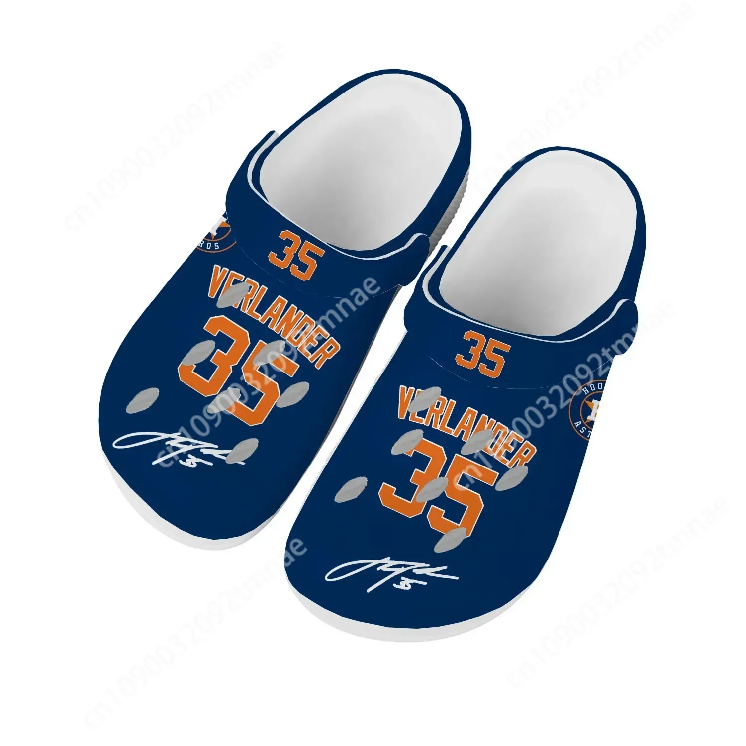 

Houston baseball Home Clog Mens Women Youth Boy Girl Sandals justin verlander NO 35 Shoes Custom Shoe Beach Hole Slippers