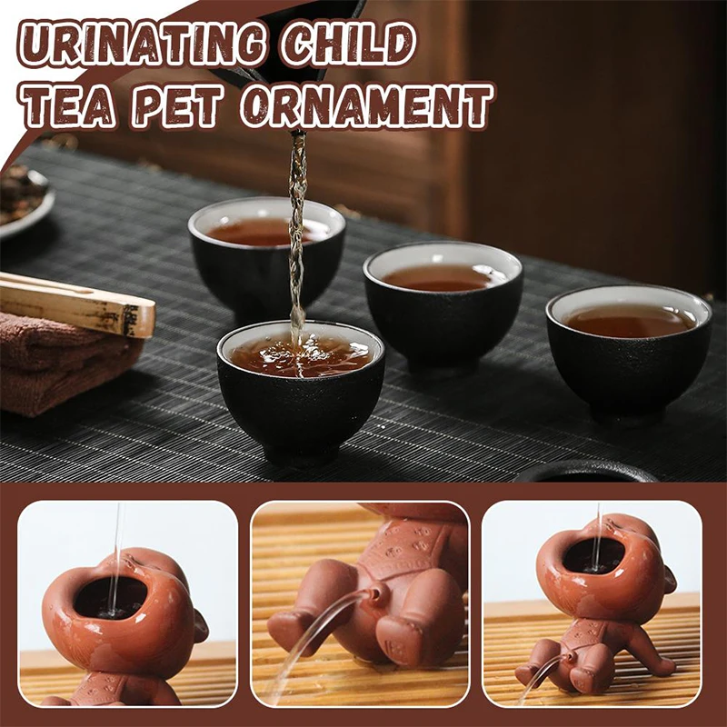 Purple Clay Fun Children's Tea Pets Tea Sets Tea Table Decorations Daily Tea Ceremony Adding Fun Heat-resistant Non Deformable
