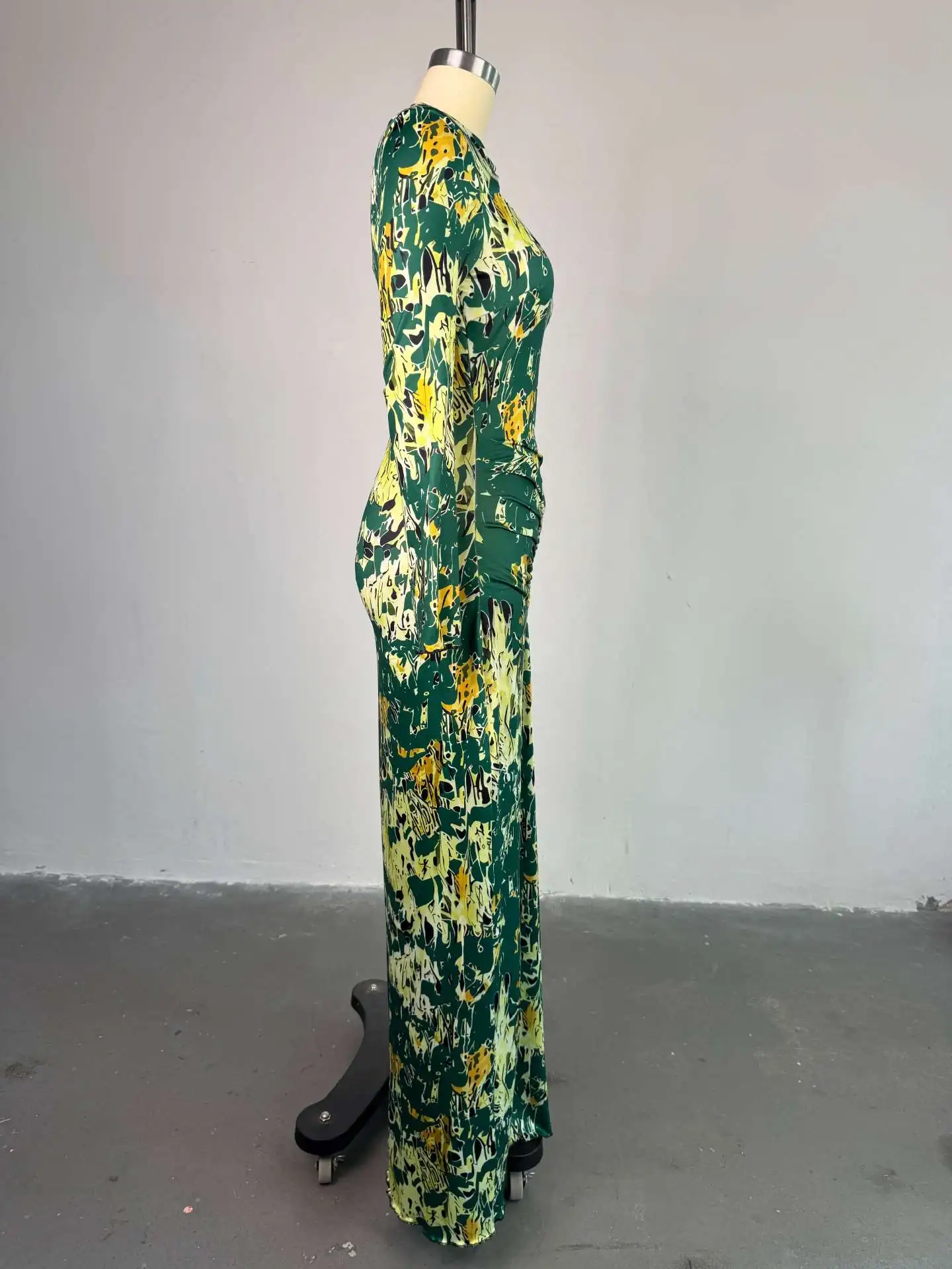 Lange jurk vrouwen jurken feestavond sexy vestidos streetwear bodycon club hoge taille elegante splice y2k wrap hip print bloemen