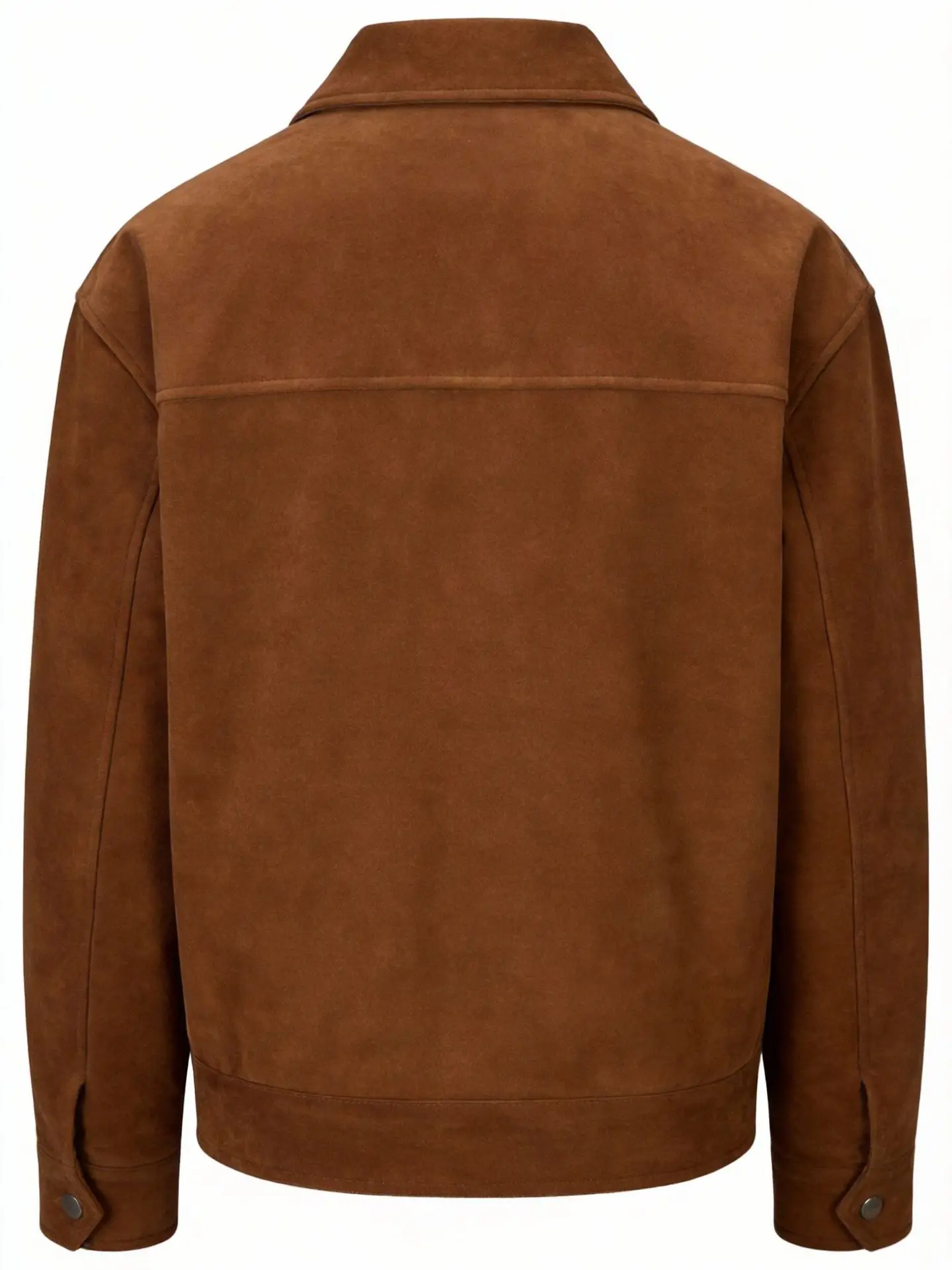 

Men's Fashion Jacket Suede Men's Zipper Large Pocket Casual Turn-Down Collar Winter Autumn