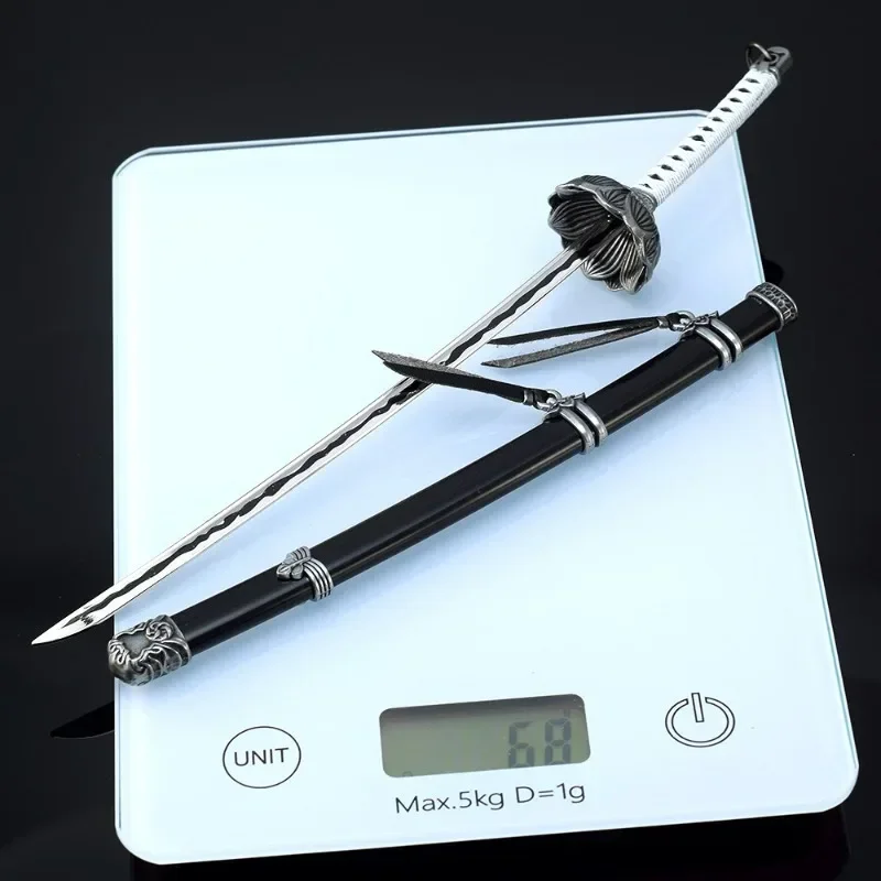 26cm Anime Mortal Blade Kusabimaru Katana Set Game Peripheral Samurai Metal Model Ornament Sword Weapon Crafts Collection Toys