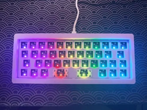 Mifuny-ミニ有線キーボードキット,60% 有線,3D印刷,qmk,va,カスタマイズ,rgb,ホットスワップ,人間工学,ゲーム,PCゲーマー,42キー