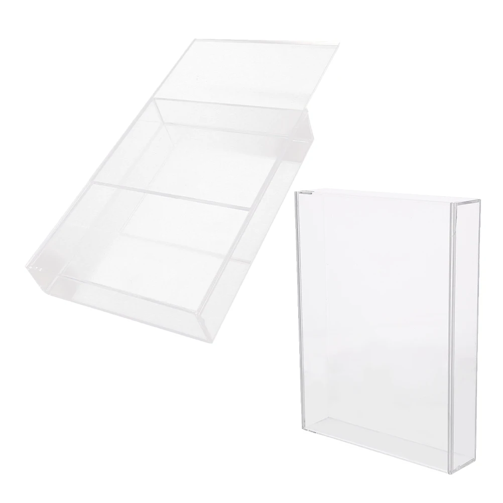 

2 Pcs Preserved Flower Box Dried Flowers Acrylic Frame for Wedding Keepsakes Transparent